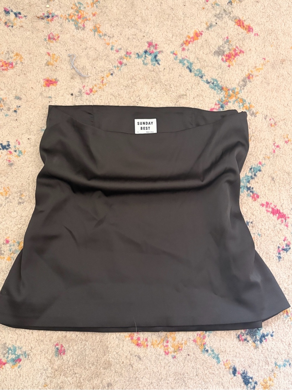Aritzia Sunday Best Black Strapless Top